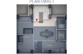 Plano del nivel 1 del apartamento Paris